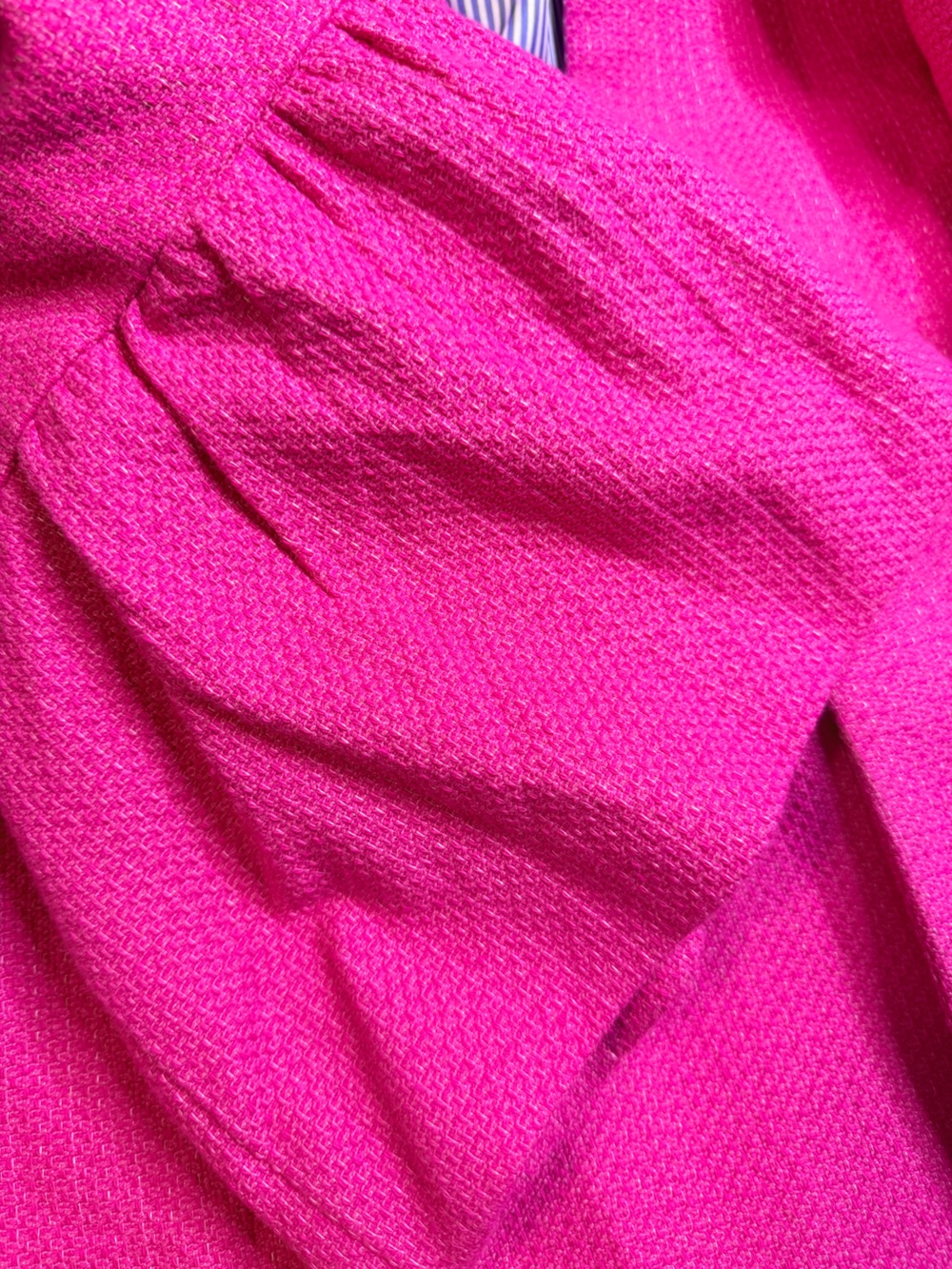 Talbots Women’s Pink Flare Sleeve Tweed Jacket Fully Lined with Pockets Sz 16W - Picture 9 of 10
